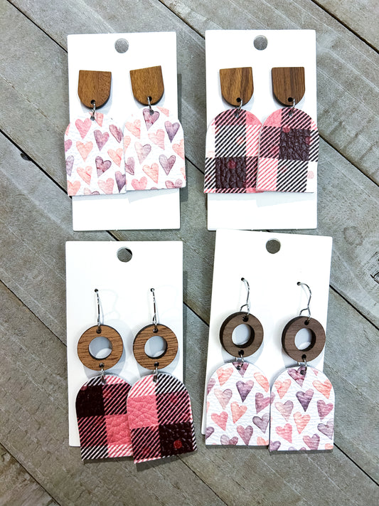 Valentine’s Day Arch Earrings